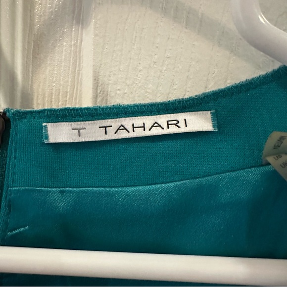Tahari Dress‎ Teal Size 4 Lined Business Career Professional - Picture 4 of 8